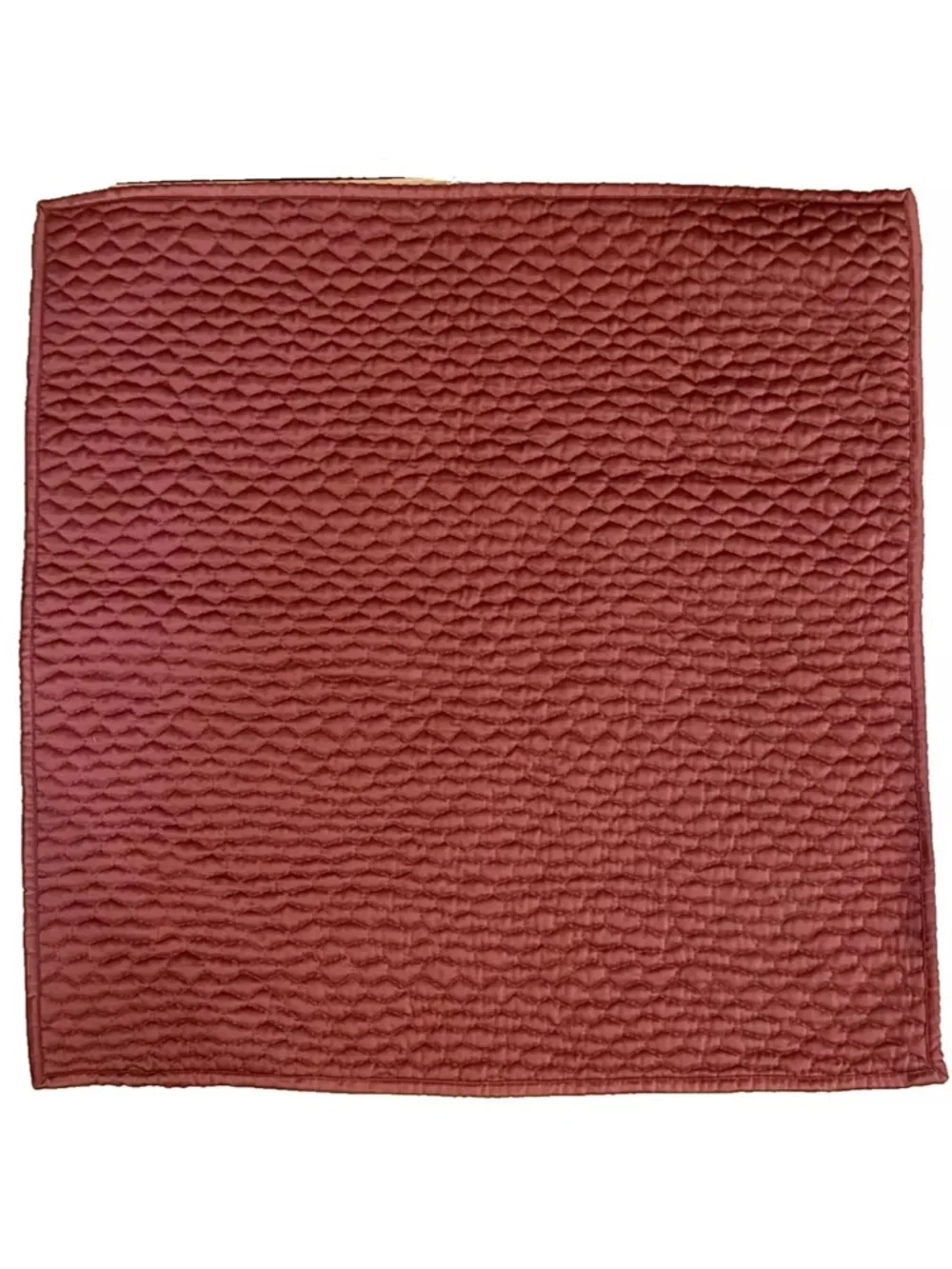 West Elm Quilted Euro Sham in Terracotta 27”x27”